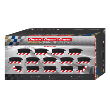 CONJUNTO CHICANE INTERNA CURVA 4/15 GRAUS PARA AUTORAMA CARRERA DIGITAL 1/24 E 1/32 E EVOLUTION 20020593